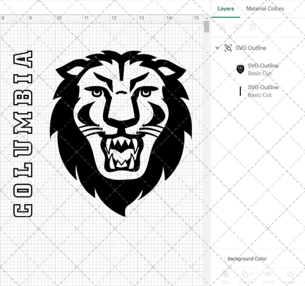 Columbia Lions Alternate 2025 003, Svg, Dxf, Eps, Png - SvgShopArt