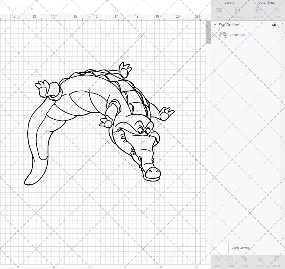 Crocodile - Peter Pan, Svg, Dxf, Eps, Png SvgShopArt