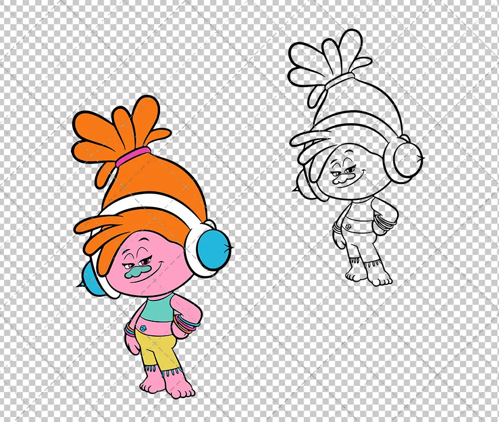 DJ Suki - Trolls, Svg, Dxf, Eps, Png SvgShopArt