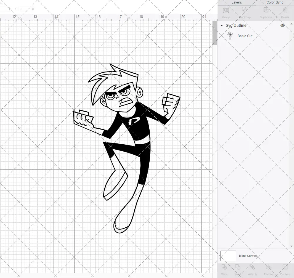 Danny Phantom, Svg, Dxf, Eps, Png SvgShopArt