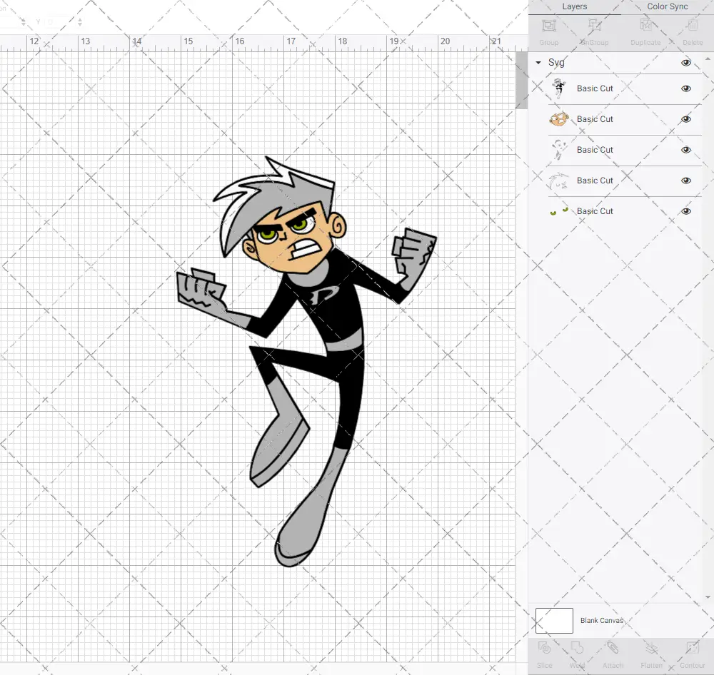 Danny Phantom, Svg, Dxf, Eps, Png SvgShopArt