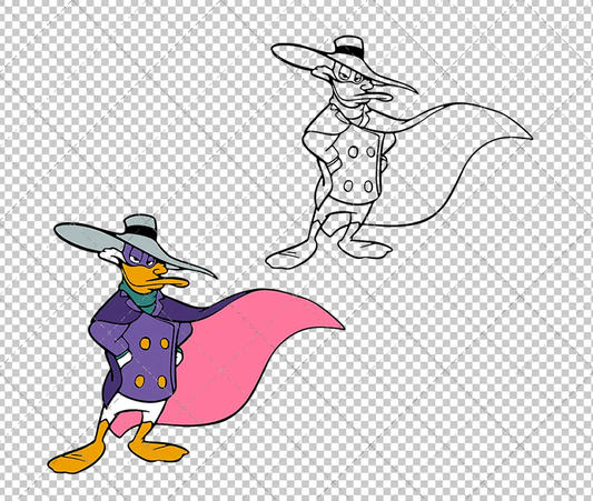 Darkwing Duck, Svg, Dxf, Eps, Png SvgShopArt
