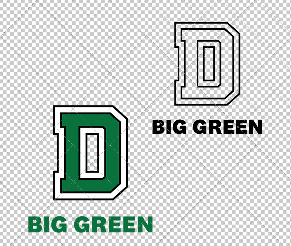 Dartmouth Big Green Alternate 2019 002, Svg, Dxf, Eps, Png - SvgShopArt