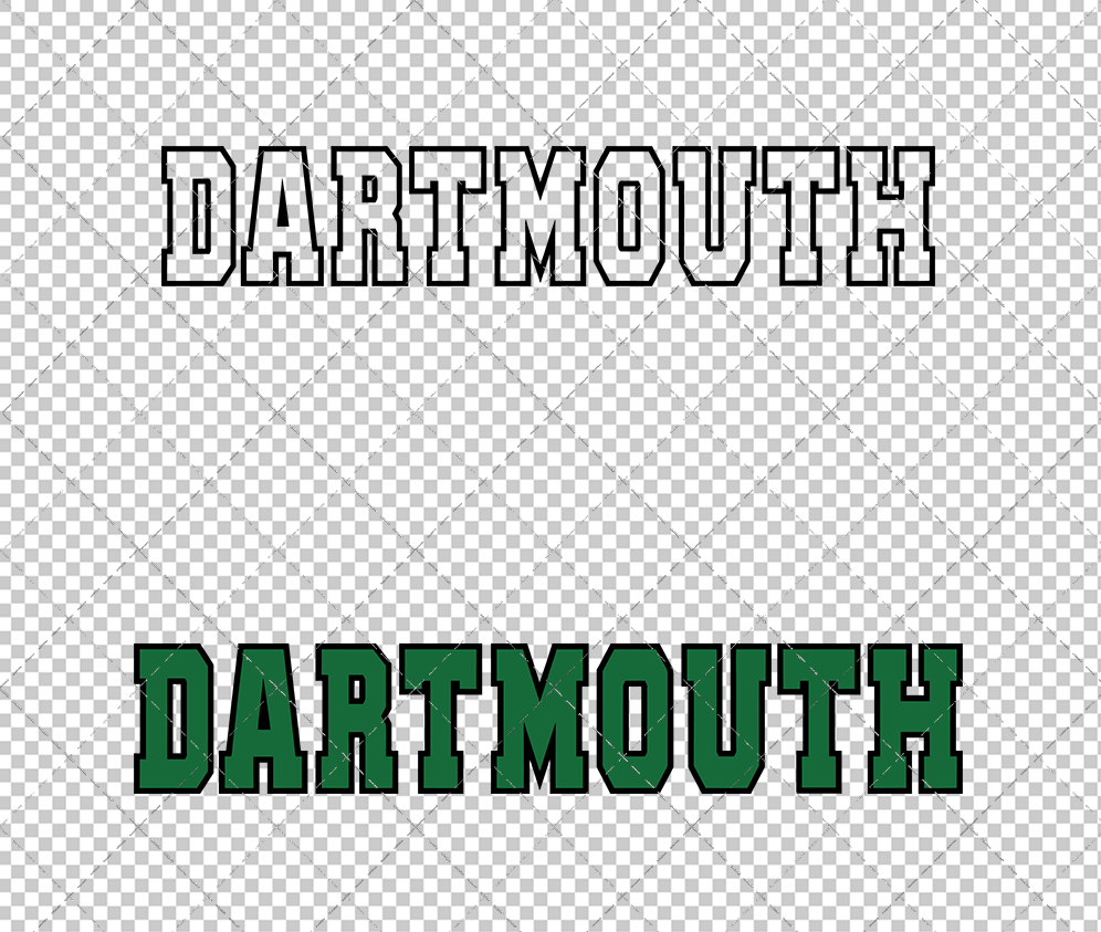 Dartmouth Big Green Wordmark 2005 002, Svg, Dxf, Eps, Png - SvgShopArt