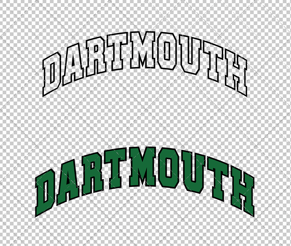Dartmouth Big Green Wordmark 2005, Svg, Dxf, Eps, Png - SvgShopArt