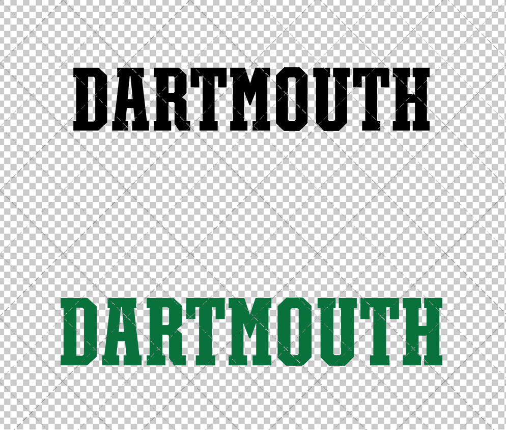 Dartmouth Big Green Wordmark 2019 002, Svg, Dxf, Eps, Png - SvgShopArt