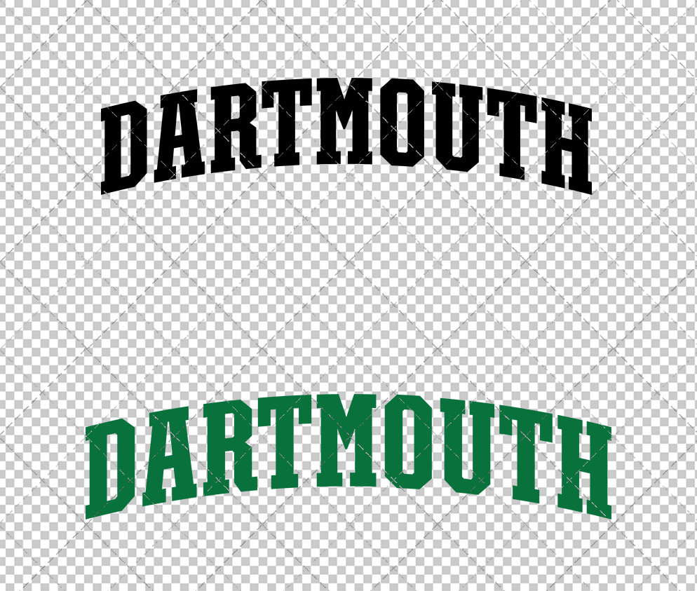 Dartmouth Big Green Wordmark 2019 003, Svg, Dxf, Eps, Png - SvgShopArt