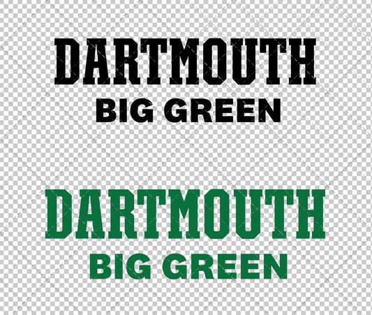 Dartmouth Big Green Wordmark 2019, Svg, Dxf, Eps, Png - SvgShopArt