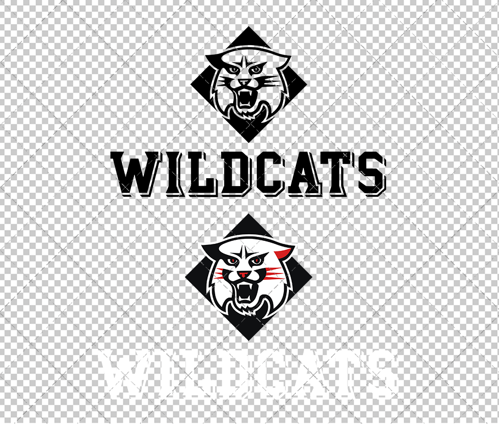 Davidson Wildcats Alternate 2010 003, Svg, Dxf, Eps, Png - SvgShopArt