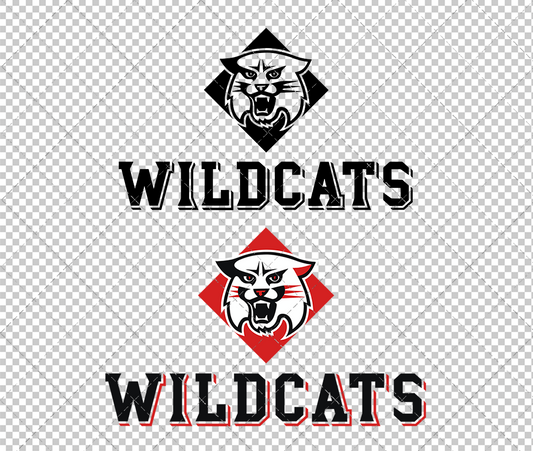 Davidson Wildcats Alternate 2010, Svg, Dxf, Eps, Png - SvgShopArt