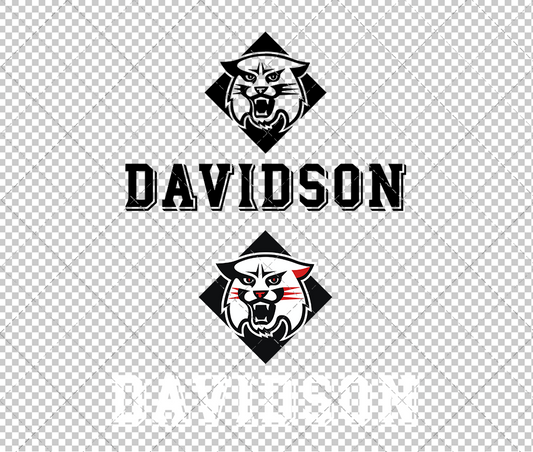 Davidson Wildcats Secondary 2010 002, Svg, Dxf, Eps, Png - SvgShopAt
