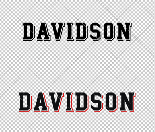 Davidson Wildcats Wordmark 2010 002, Svg, Dxf, Eps, Png - SvgShopArt