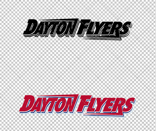 Dayton Flyers Wordmark 1994, Svg, Dxf, Eps, Png - SvgShopArt