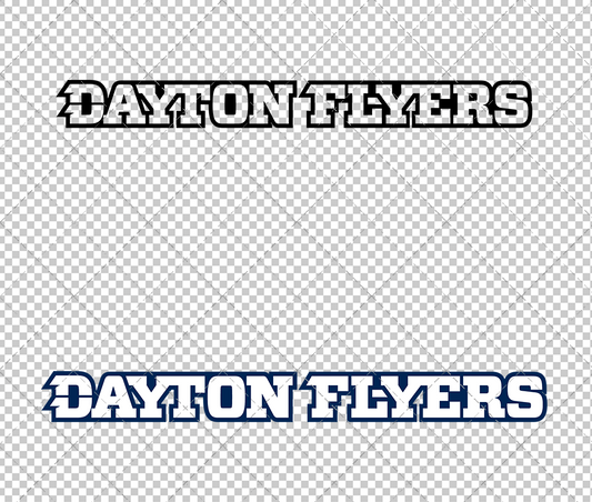 Dayton Flyers Wordmark 2014 002, Svg, Dxf, Eps, Png - SvgShopArt
