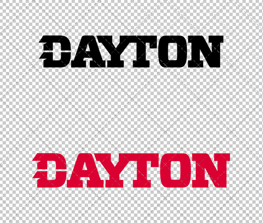 Dayton Flyers Wordmark 2014 006, Svg, Dxf, Eps, Png - SvgShopArt