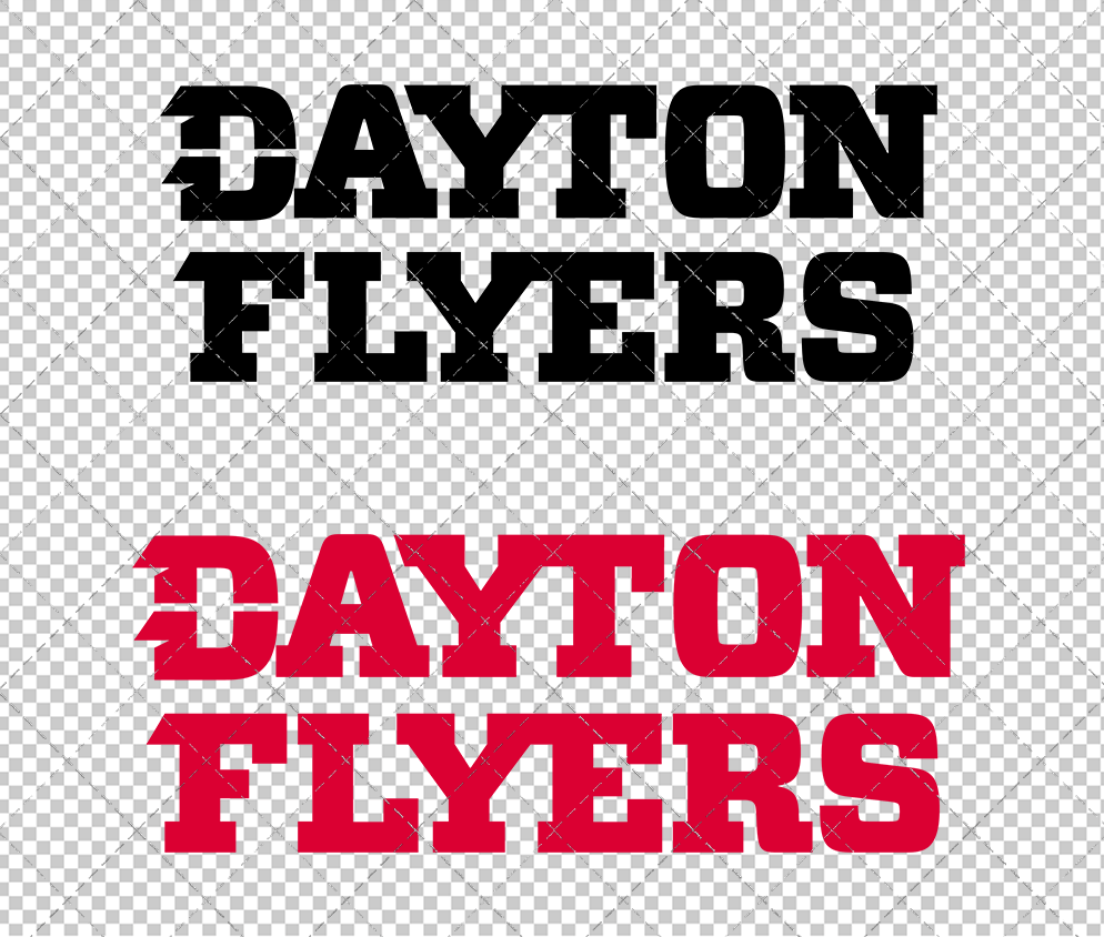 Dayton Flyers Wordmark 2014 009, Svg, Dxf, Eps, Png - SvgShopArt