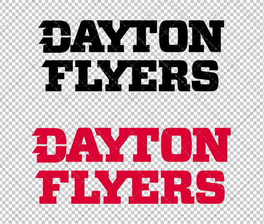 Dayton Flyers Wordmark 2014 009, Svg, Dxf, Eps, Png - SvgShopArt