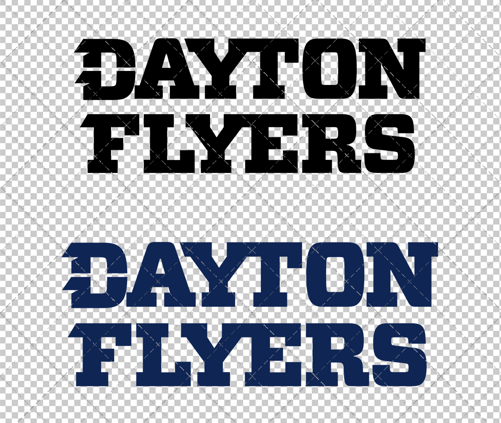 Dayton Flyers Wordmark 2014 010, Svg, Dxf, Eps, Png - SvgShopArt