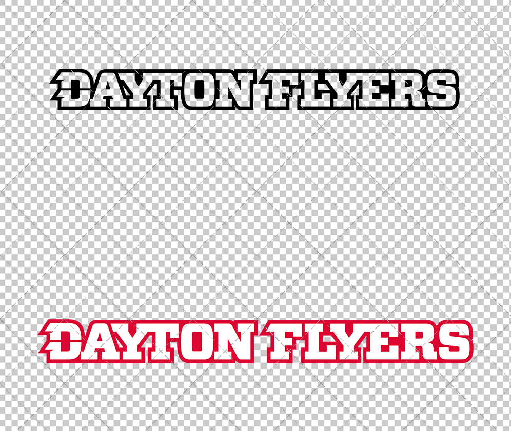 Dayton Flyers Wordmark 2014, Svg, Dxf, Eps, Png - SvgShopArt