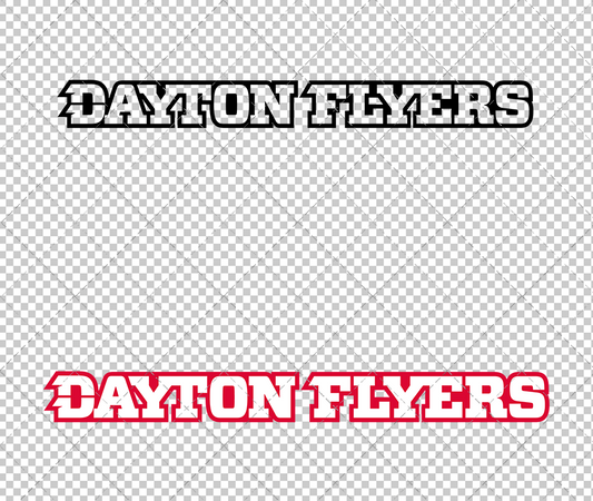 Dayton Flyers Wordmark 2014, Svg, Dxf, Eps, Png - SvgShopArt