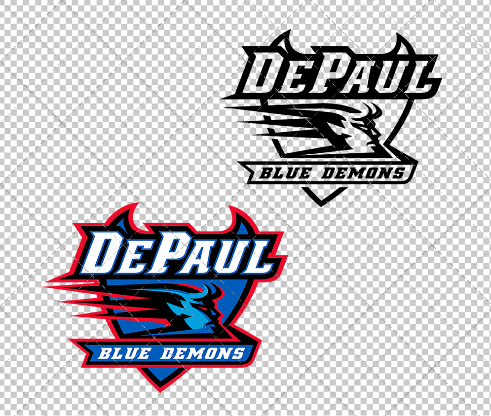DePaul Blue Demons 1999, Svg, Dxf, Eps, Png - SvgShopArt