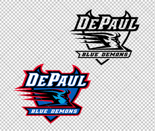 DePaul Blue Demons 1999, Svg, Dxf, Eps, Png - SvgShopArt