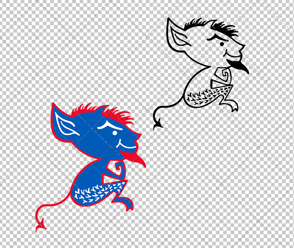DePaul Blue Demons Alternate 1975 002, Svg, Dxf, Eps, Png - SvgShopArt