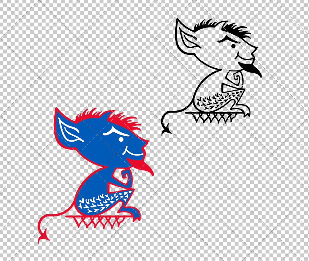DePaul Blue Demons Alternate 1975, Svg, Dxf, Eps, Png - SvgShopArt