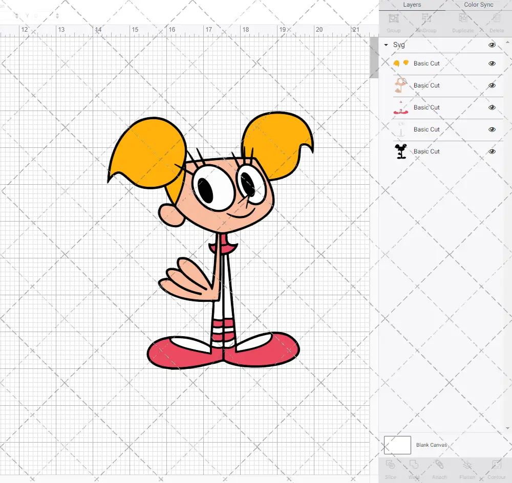 Dee Dee - Dexter's Laboratory, Svg, Dxf, Eps, Png SvgShopArt