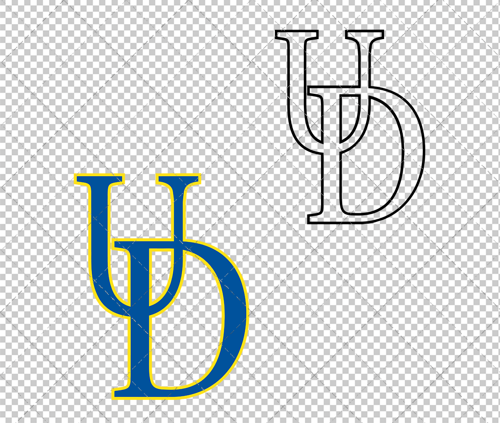 Delaware Blue Hens 1996, Svg, Dxf, Eps, Png - SvgShopArt