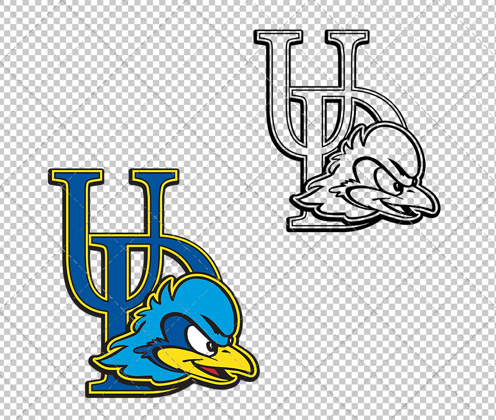 Delaware Blue Hens 2009, Svg, Dxf, Eps, Png - SvgShopArt