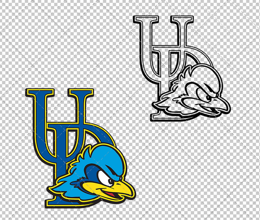 Delaware Blue Hens 2009, Svg, Dxf, Eps, Png - SvgShopArt