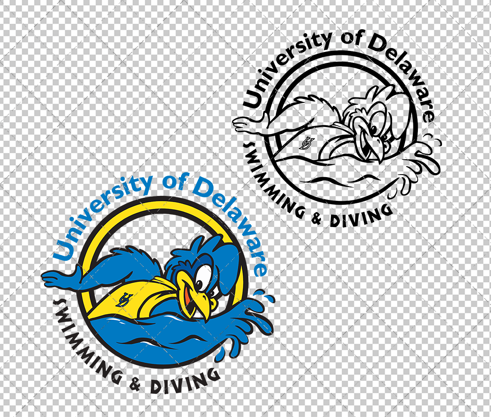 Delaware Blue Hens Mascot 1999 004, Svg, Dxf, Eps, Png - SvgShopArt