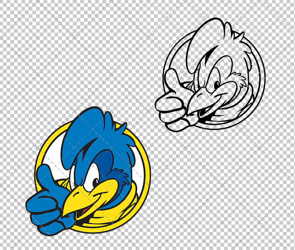 Delaware Blue Hens Mascot 1999 005, Svg, Dxf, Eps, Png - SvgShopArt