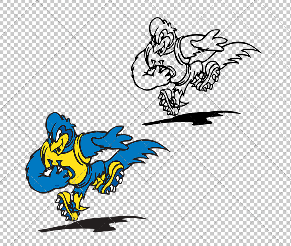 Delaware Blue Hens Mascot 1999 007, Svg, Dxf, Eps, Png - SvgShopArt