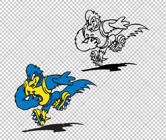 Delaware Blue Hens Mascot 1999 007, Svg, Dxf, Eps, Png - SvgShopArt