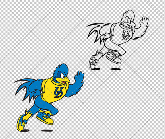 Delaware Blue Hens Mascot 1999 010, Svg, Dxf, Eps, Png - SvgShopArt
