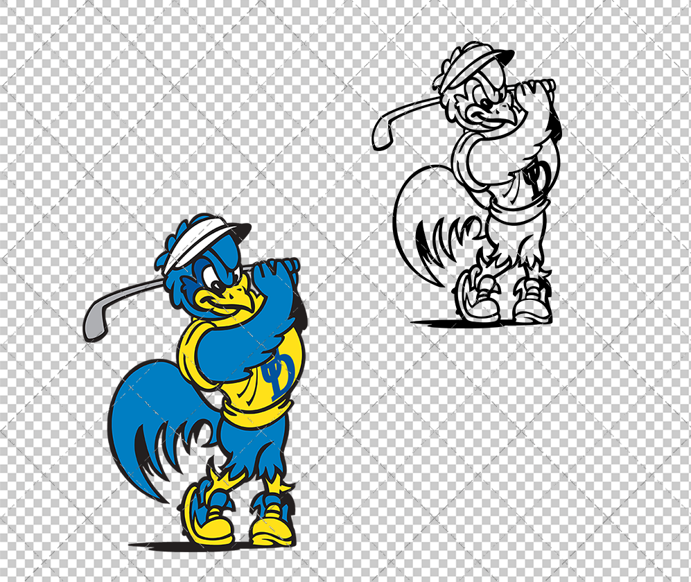 Delaware Blue Hens Mascot 1999 011, Svg, Dxf, Eps, Png - SvgShopArt