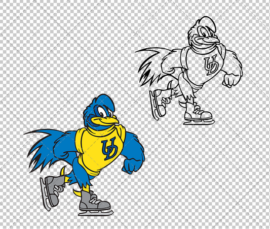 Delaware Blue Hens Mascot 1999 013, Svg, Dxf, Eps, Png - SvgShopArt