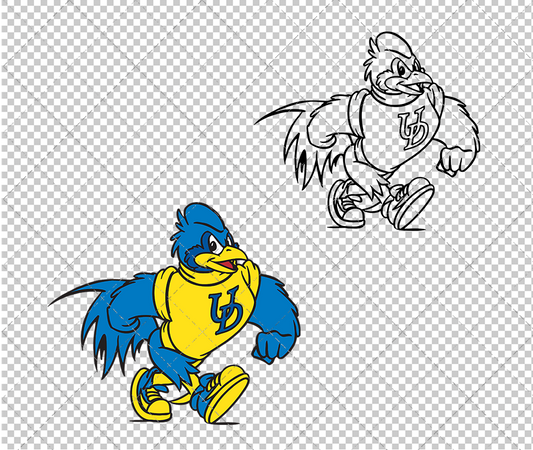 Delaware Blue Hens Mascot 1999 014, Svg, Dxf, Eps, Png - SvgShopArt