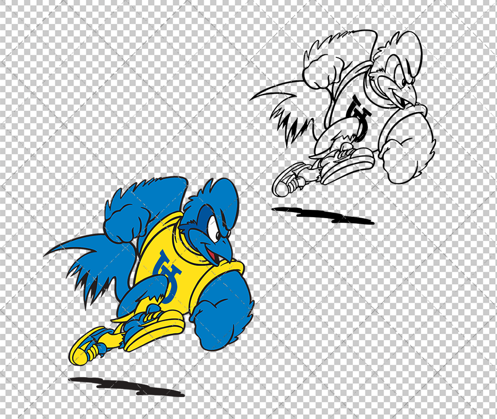 Delaware Blue Hens Mascot 1999 015, Svg, Dxf, Eps, Png - SvgShopArt