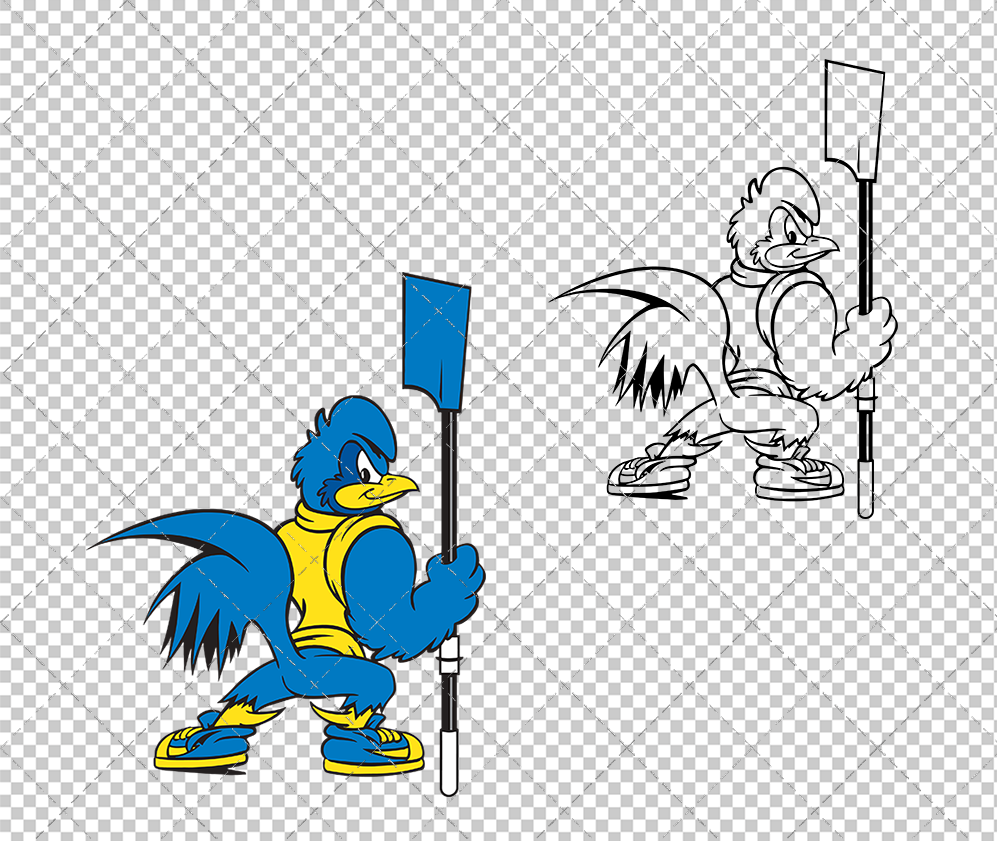 Delaware Blue Hens Mascot 1999 019, Svg, Dxf, Eps, Png - SvgShopArt