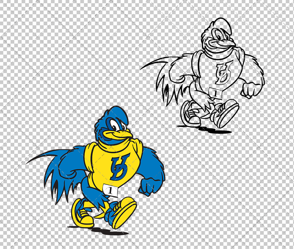 Delaware Blue Hens Mascot 1999 022, Svg, Dxf, Eps, Png - SvgShopArt