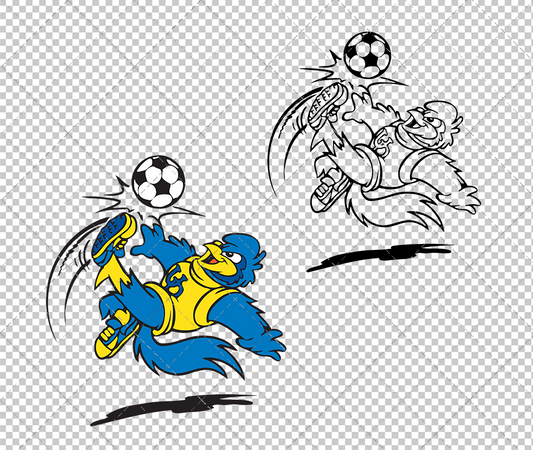 Delaware Blue Hens Mascot 1999 025, Svg, Dxf, Eps, Png - SvgShopArt