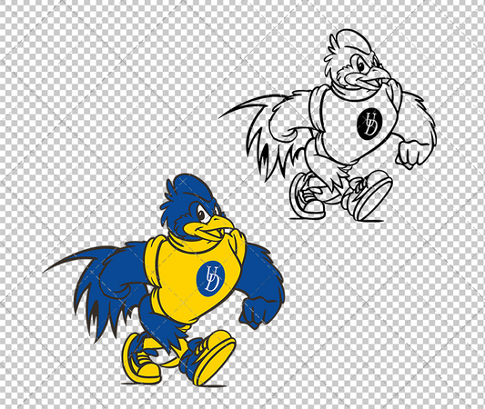 Delaware Blue Hens Mascot 2018, Svg, Dxf, Eps, Png - SvgShopArt