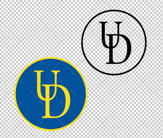 Delaware Blue Hens Secondary 1999 002, Svg, Dxf, Eps, Png - SvgShopArt