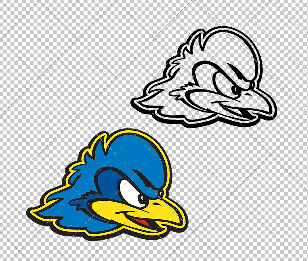 Delaware Blue Hens Secondary 1999 003, Svg, Dxf, Eps, Png - SvgShopArt