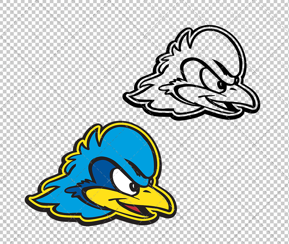 Delaware Blue Hens Secondary 2009 002, Svg, Dxf, Eps, Png - SvgShopArt