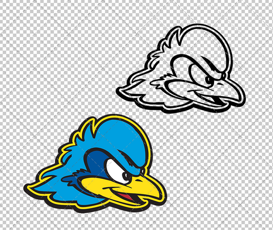 Delaware Blue Hens Secondary 2009 002, Svg, Dxf, Eps, Png - SvgShopArt