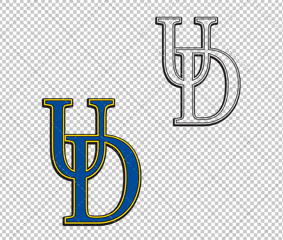 Delaware Blue Hens Secondary 2009 003, Svg, Dxf, Eps, Png - SvgShopArt